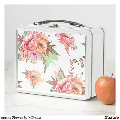 floral metal lunch box|pink floral lunch box.